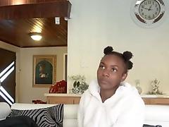 Cute African College Student Making Money HD