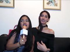 Ladyboy Prem Shows Off And Sucks Dick